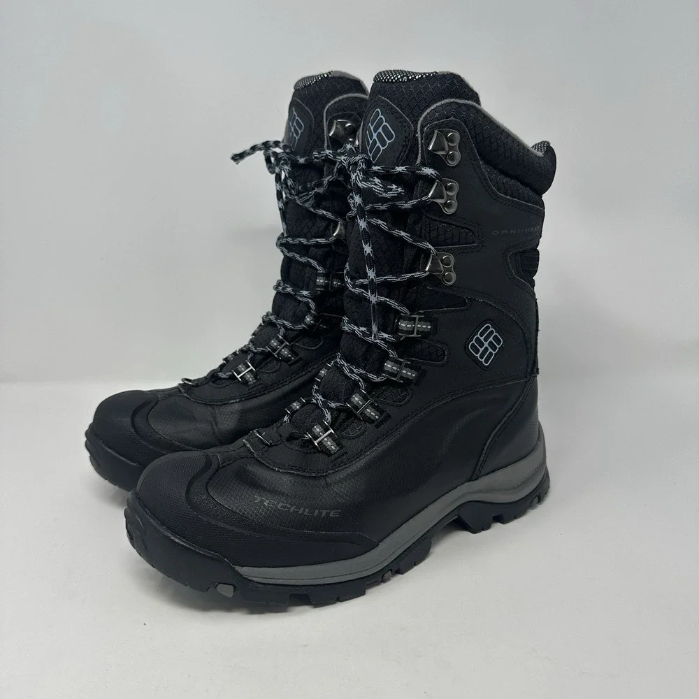 Columbia Women 8 Boots Black Bugaboots Omni Plus Heat Insulated Boots Outdoor